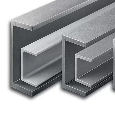 Warmgewalzte C-förmige Profile aus Edelstahl, 316 4&quot; x 2&quot; x 0,25&quot;