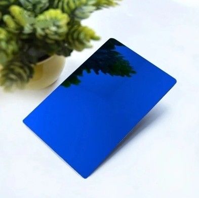 Blaue dekorative Edelstahlplatten gebürstete Haarlinie Satin Vibrations Sand geblasen