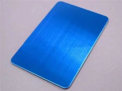 Blaue dekorative Edelstahlplatten gebürstete Haarlinie Satin Vibrations Sand geblasen