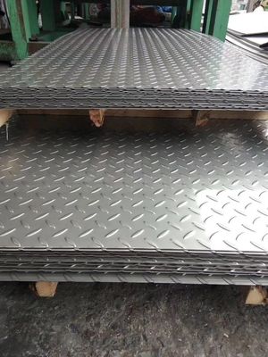 304 Edelstahlplatten Boden Diamant 0,125&quot; bis 0,5&quot;